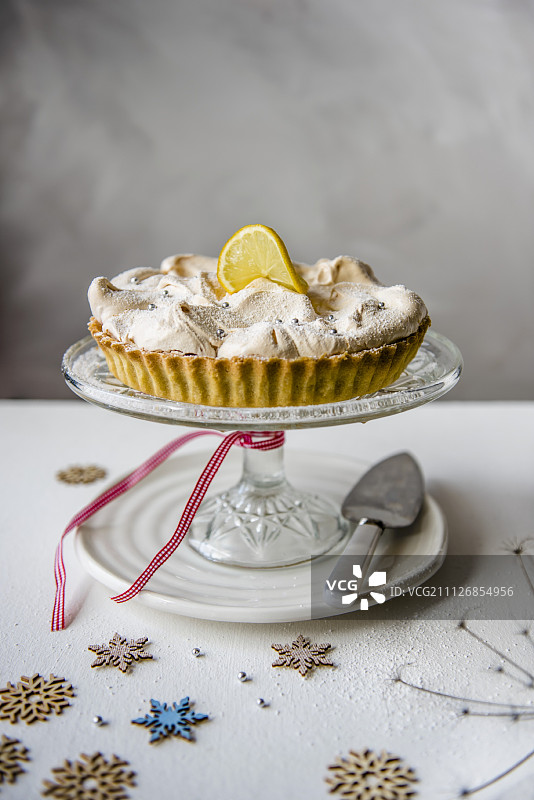圣诞柠檬蛋白派图片素材