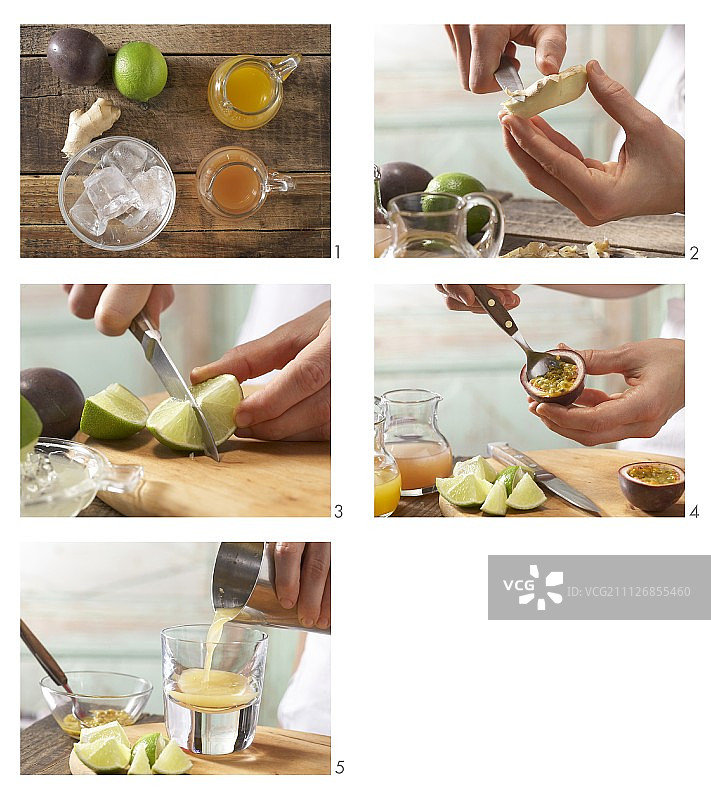 如何制作番石榴鸡尾酒图片素材