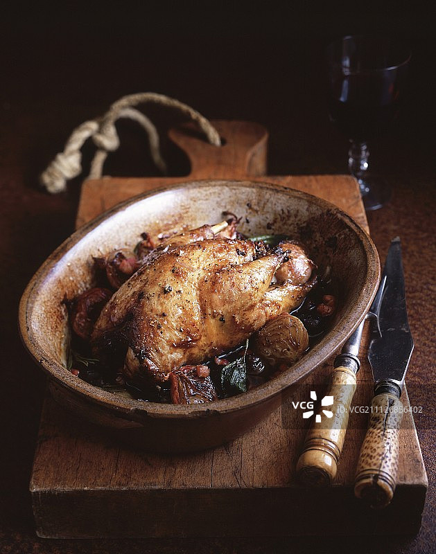 烤野鸡图片素材