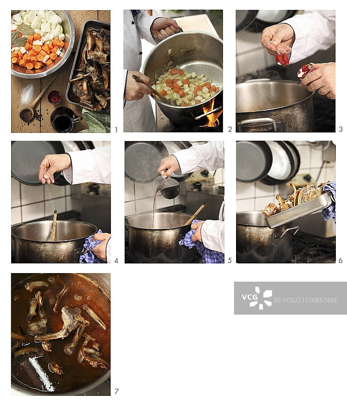 制作小牛肉高汤（德语配音）图片素材