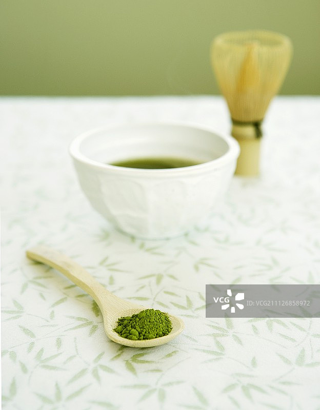 抹茶和茶筅（日本）图片素材