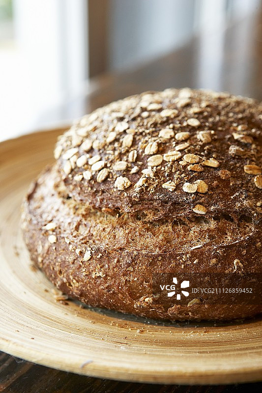 燕麦黑麦面包图片素材