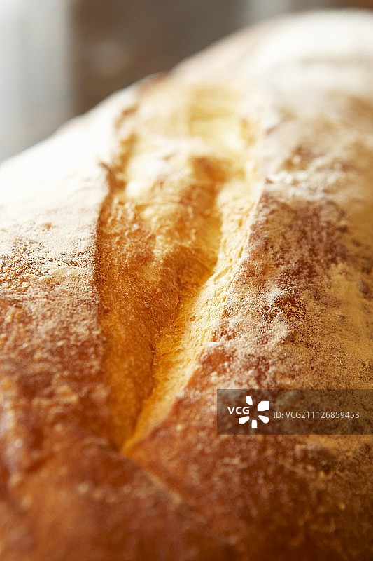 白色农舍面包（细节）图片素材