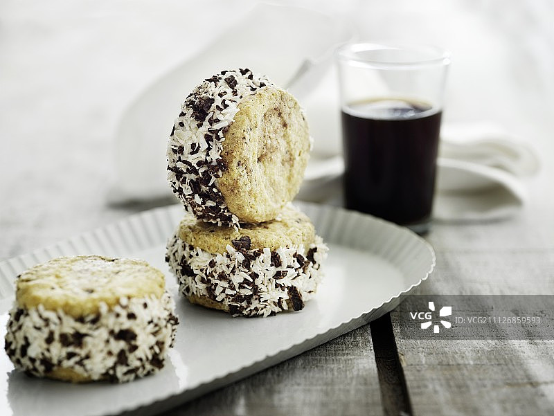 小型冰淇淋三明治图片素材