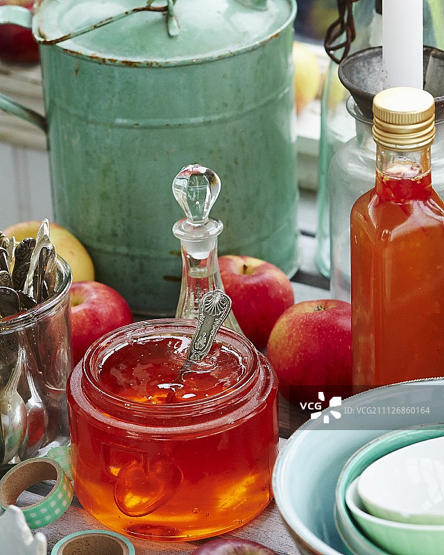 苹果果冻罐图片素材