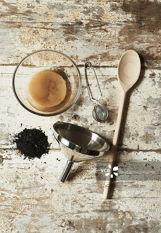 制作康普茶的配料图片素材