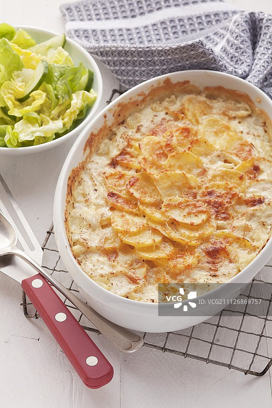 土豆奶油烤菜图片素材