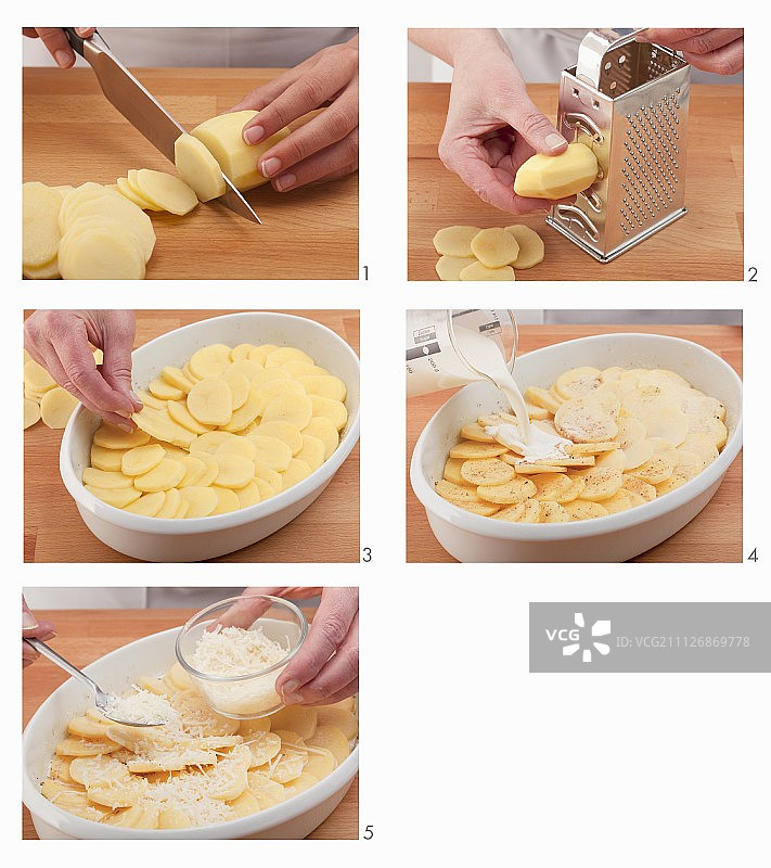 制作焗烤土豆（英语配音）图片素材