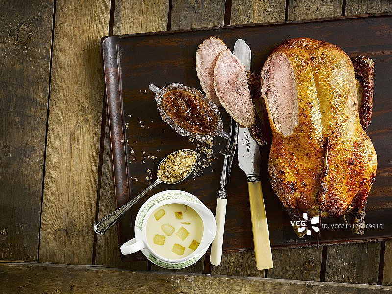 Llanover夫人的腌鸭（英国）图片素材