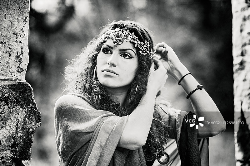 成为埃及艳后图片素材