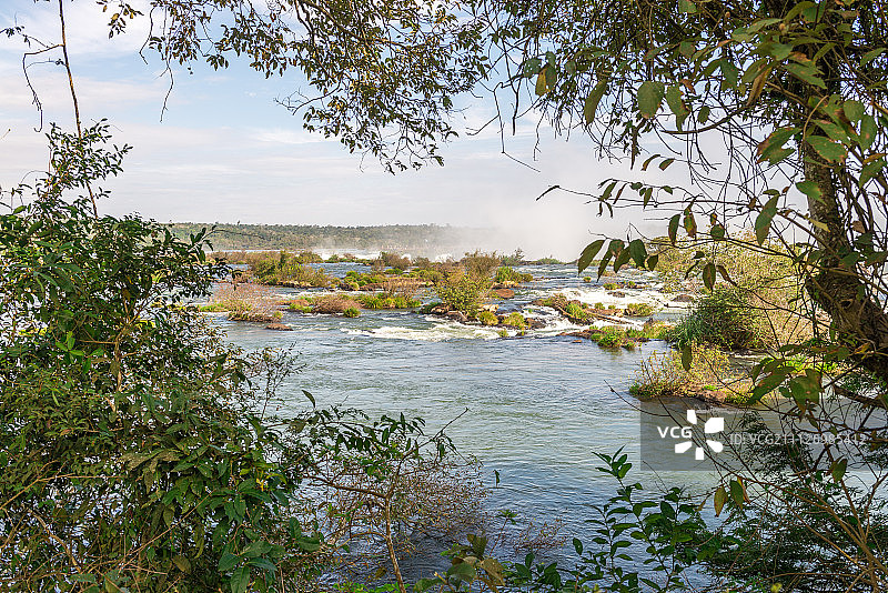 壮观的伊瓜苏瀑布，世界奇观图片素材