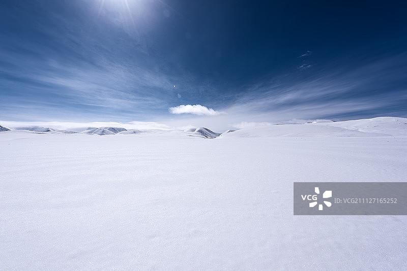 高原雪地图片素材