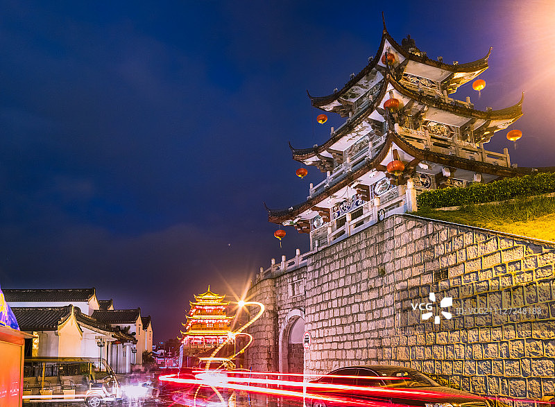 广东潮州地标建筑广济门图片素材