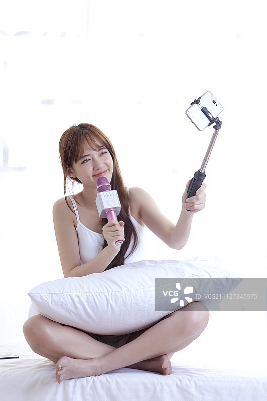 网络红人,网络直播图片素材