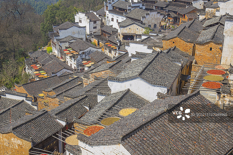城镇,篁岭,婺源,江西省,中国图片素材