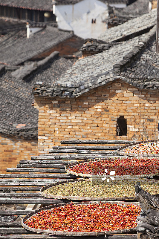 城镇,篁岭,婺源,江西省,中国图片素材