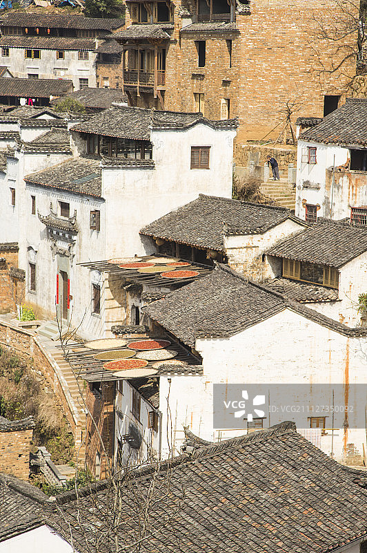 城镇,篁岭,婺源,江西省,中国图片素材