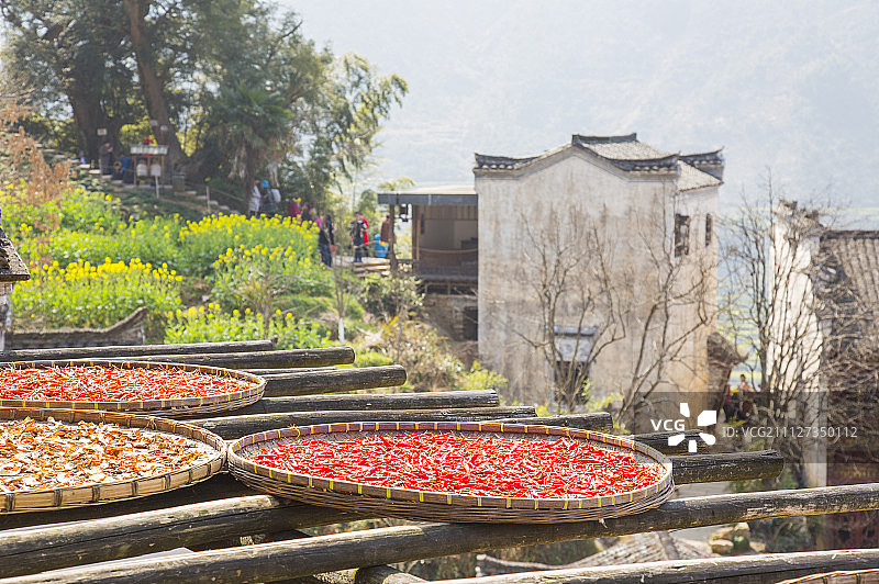 城镇,篁岭,婺源,江西省,中国图片素材