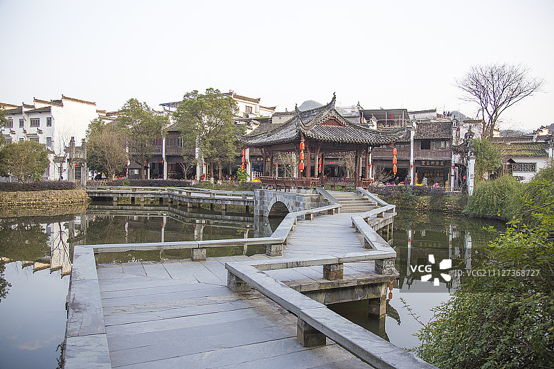 古村落,江湾,婺源,江西省,中国图片素材