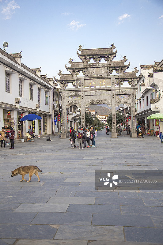 古村落,江湾,婺源,江西省,中国图片素材