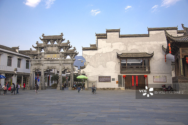 古村落,江湾,婺源,江西省,中国图片素材