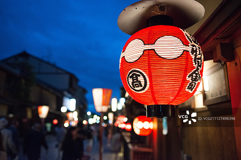 夜晚的花见小路图片素材