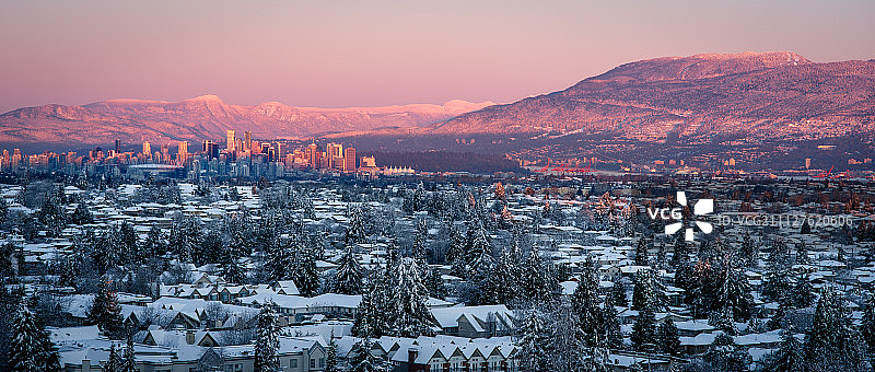 温哥华日出图片素材