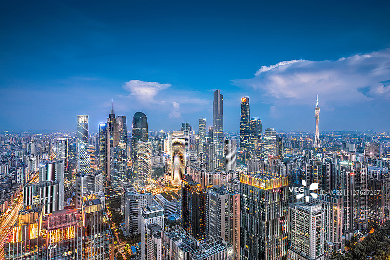 广州城市夜景图片素材