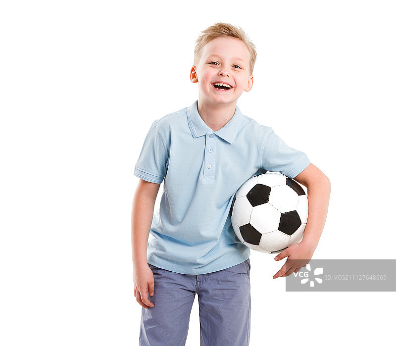 快乐的运动男孩图片素材