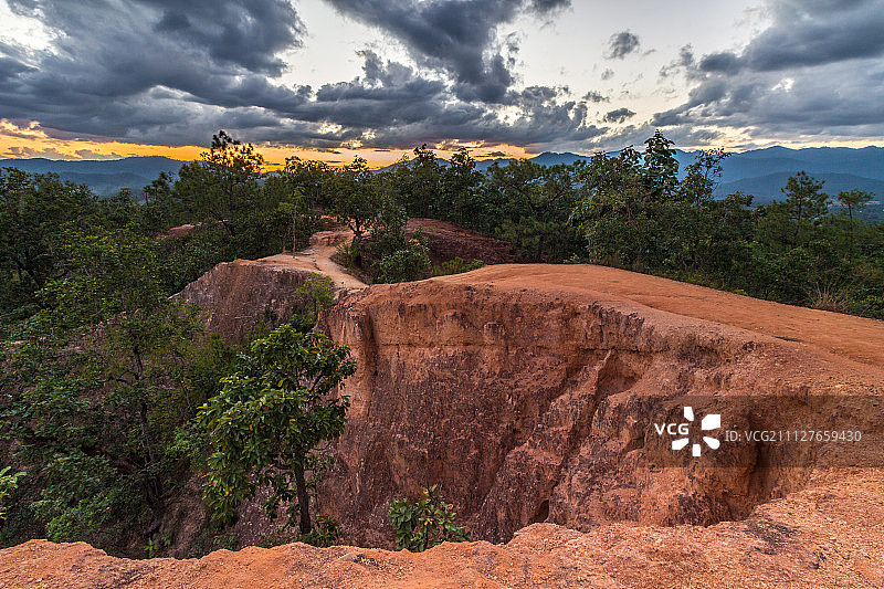 泰国北部拜县附近的峡谷图片素材
