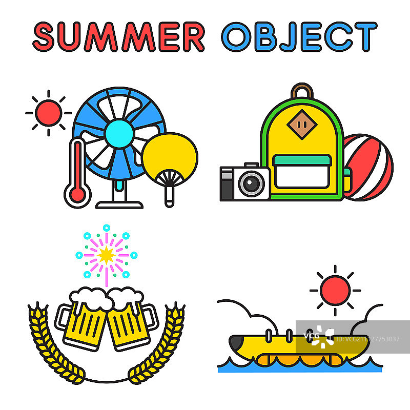 夏季元素对象018图片素材