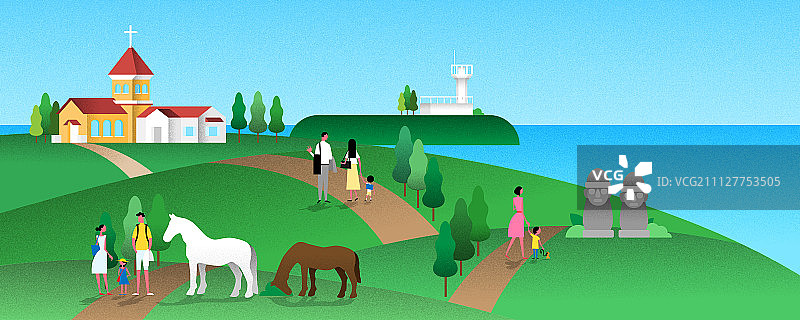 风景济州岛001图片素材