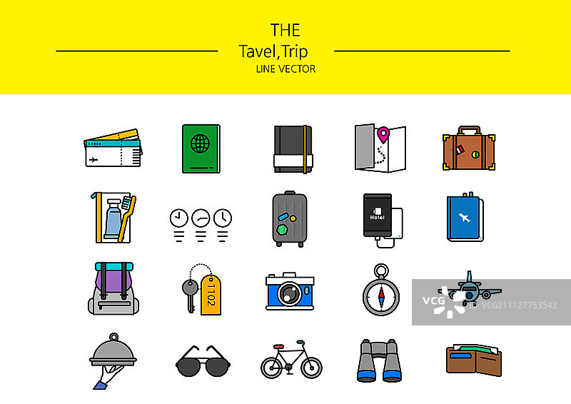 线条图标套装015图片素材