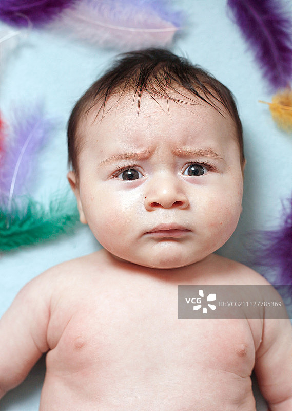 三个月大的男婴图片素材