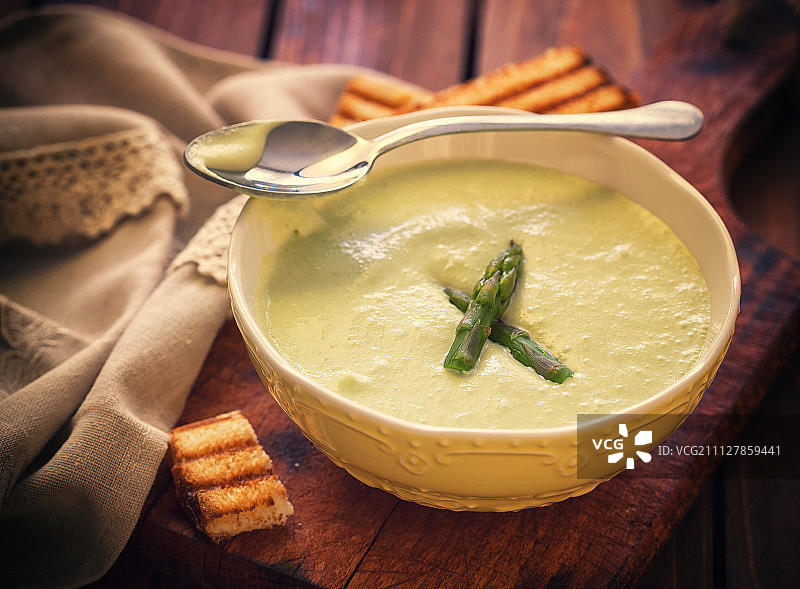 奶油芦笋汤图片素材