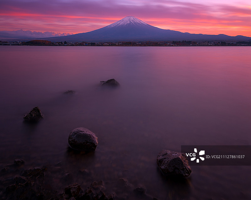 富士山甜美风光图片素材