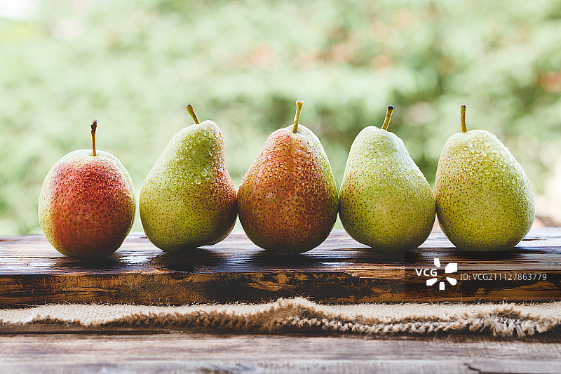 五个福雷尔梨图片素材