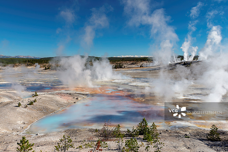 间歇泉谷图片素材