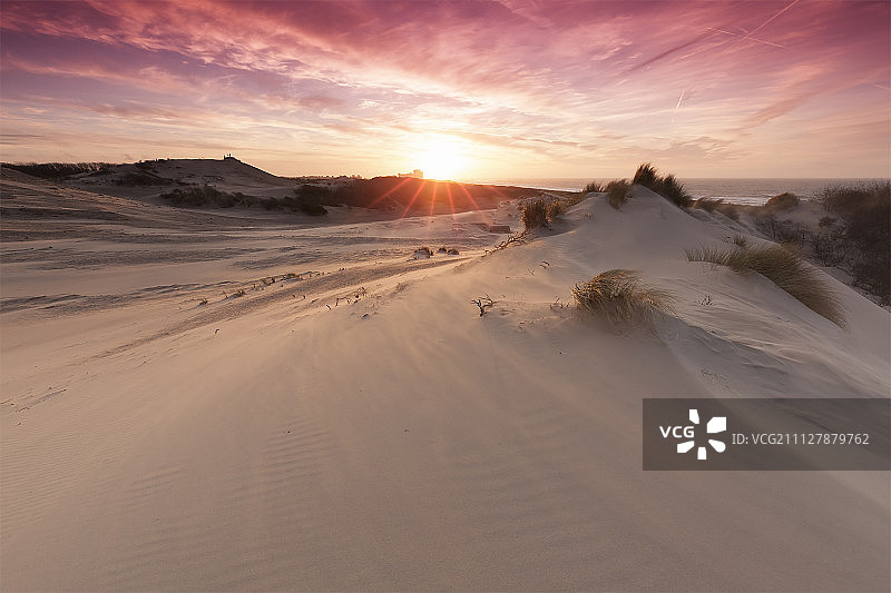 韦斯特迪恩公园的暴风雨日落图片素材