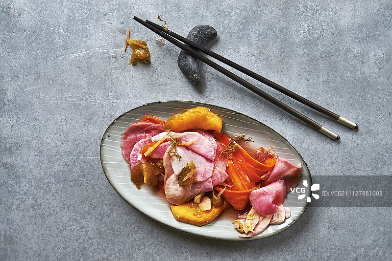 日本腌制蔬菜图片素材