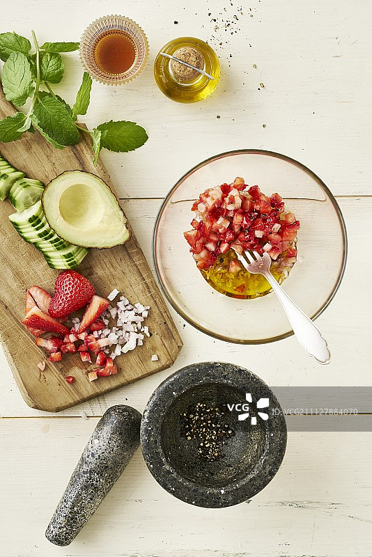 草莓酱配料图片素材