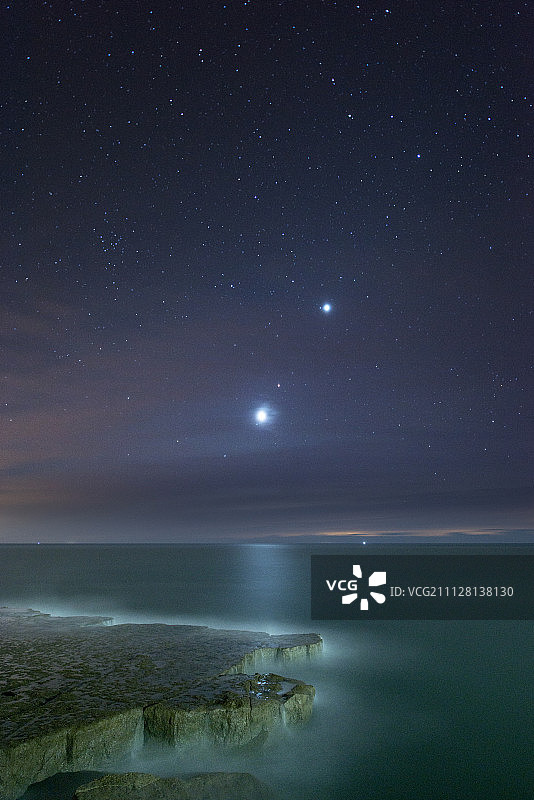 金星、火星和木星图片素材