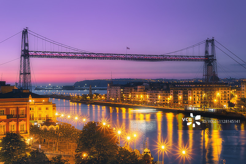 比斯开吊桥图片素材