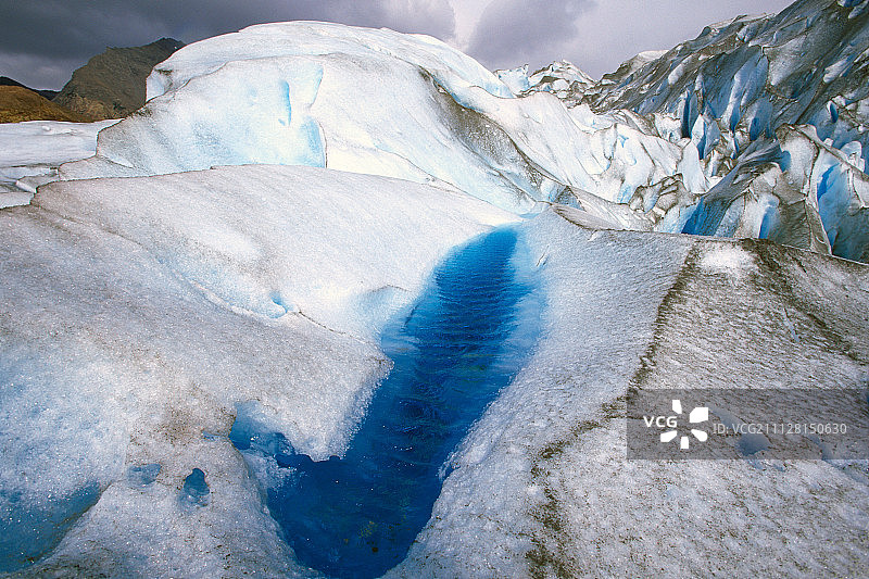 别德马冰川图片素材