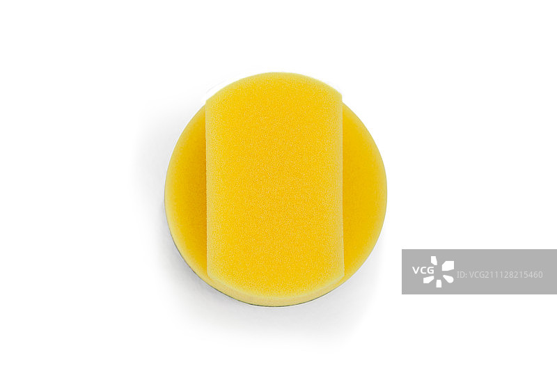 白色背景上的百洁布特写图片素材