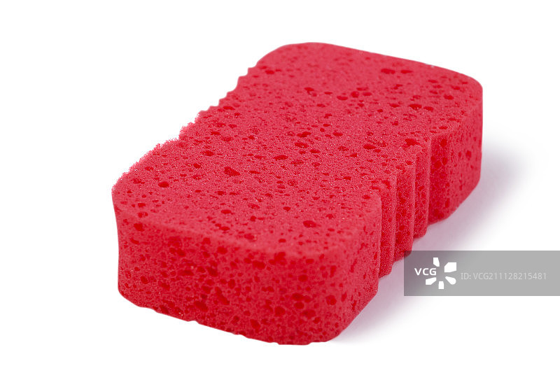 白色背景下的海绵垫特写图片素材
