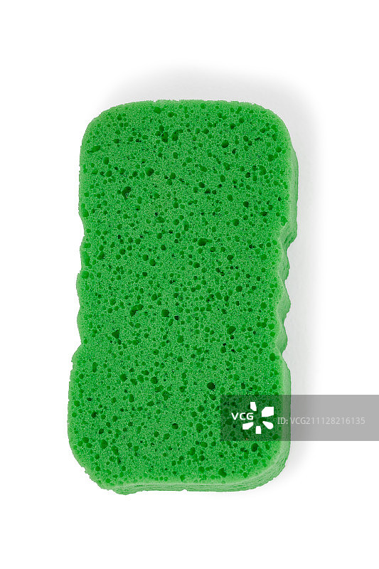 白色背景上的两个海绵垫特写图片素材