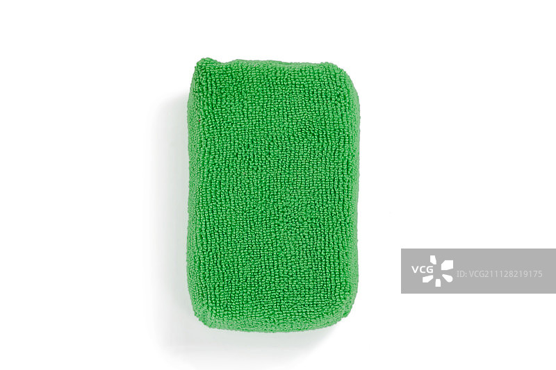 白色背景下的海绵垫特写图片素材