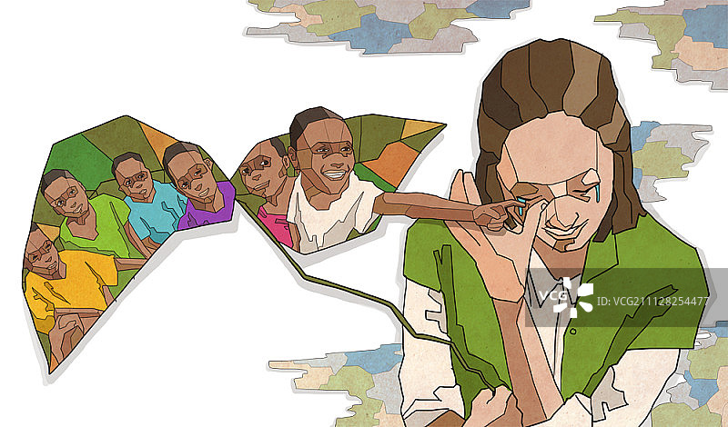 帮助贫困儿童图片素材