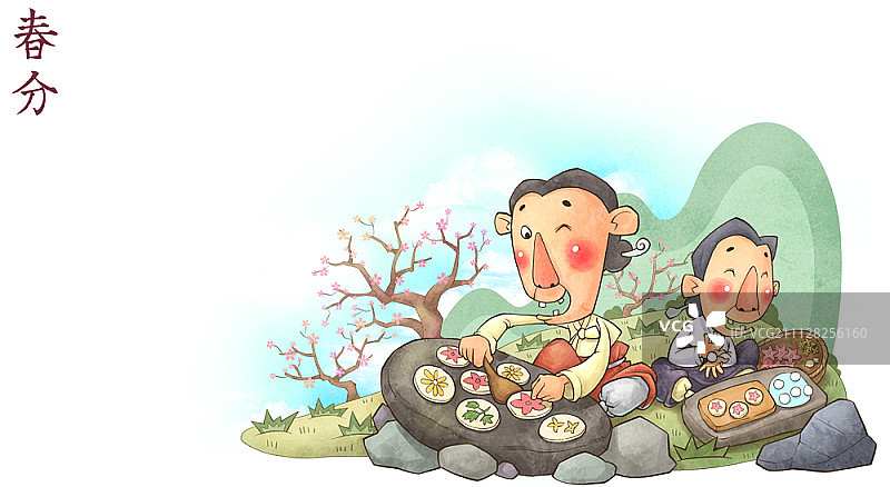 全年二十四节气图图片素材